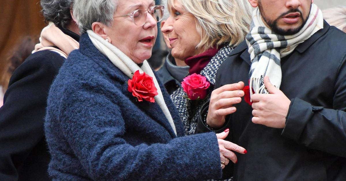 PARIS : Funerailles de Catherine Laborde a leglise Saint Roch