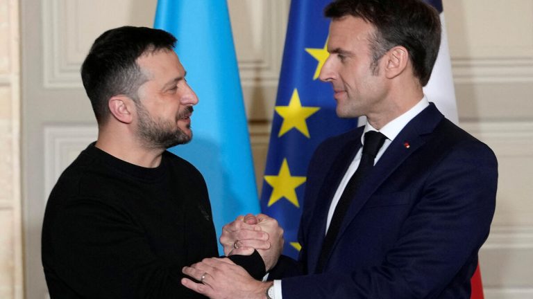 French President Macron meets Ukraine's President Zelenskiy in Paris